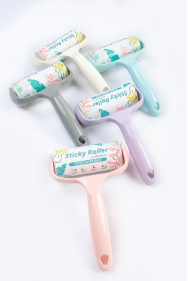 Щітка-ролик для одягу, 10 см, 30 шарів паперу, пластикова ручка, Sticky roller